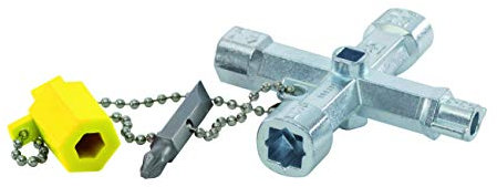 Clé en croix pour armoires 12 en 1