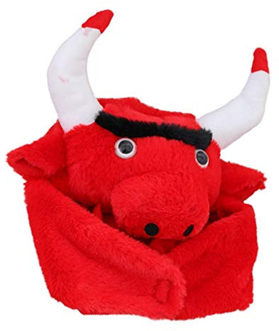 Einzigartige Kuh Kopfbedeckung 33 * 43cm Kappe Für Halloween Maskerade Zubehör