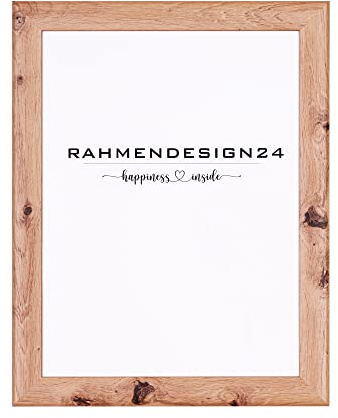 Rahmendesign24 Bilderrahmen Fiona 36x49 (PUZZLEFORMAT) Eiche natur Fotorahmen, Wechselrahmen, Posterrahmen, Puzzlerahmen
