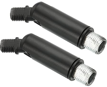 PATIKIL Sloped Ceiling Light Adapter, 2 Pack 180/350 Degree M10 M8 Thread Chandeliers Ceiling Pendant Lighting Adapter for Angle or Irregular Ceiling, Black