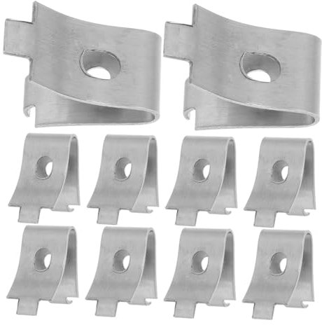 VILLCASE 10stücke Regalstützclips Aus Edelstahl Glasregalhalterungen Regalclips Für Schränke Halterungen Für Glasregale Clips Für Glasregale Edelstahl-regalstützclips Pilaster-regalstifte r