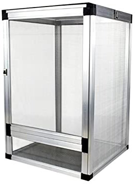luckxuan Aquarium Schildkröten/Aquarien Futterbox Transparent Reptile Feeder Aluminium Reptile Feeder Spinnen Eidechsen Grillen Terrarium Schildkröte