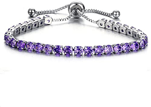 CCAIPU Damen-Armband Strass-Armband 18 Karat vergoldet Zirkonia Klassisches Damen-Tennis-Armband Geschenke für Mädchen
