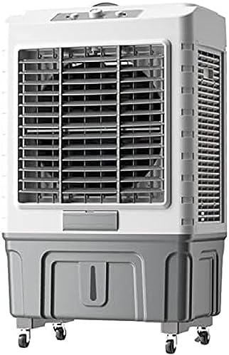 Ventilateur De Refroidisseur d'air Évaporatif Commercial, Humidificateur Industriel, Climatiseur 3 en 1, Grand Réservoir d'eau De 55 L, Refroidisseur Domestique, Moteur Puissant pour Un Refroidiss