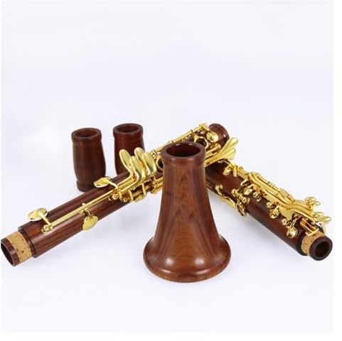 Klarinette Instrument B-Klarinette, Professionelle Klarinette Mit Mahagonikorpus, Vergoldeter Klappe, Mit Aufbewahrungsbox Und Zubehör