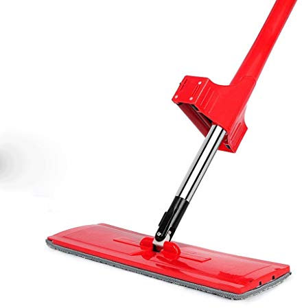RajoNN Clean Trapeador Plano de Microfibra, Manos Libres, autoescurrido, telescópico de Acero Inoxidable 180 Grados, para el hogar, la Cocina y Todas Las Superficies del Piso con Mango