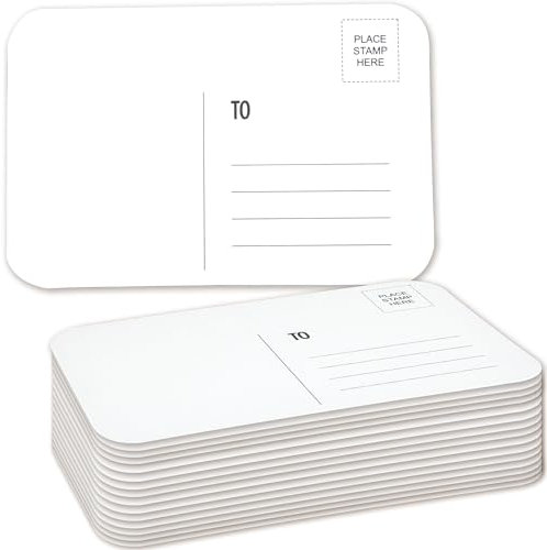 Augacage Aquarell-Postkarten, 10,2 x 15,2 cm, Aquarell-Papierkarten, 300 g/m², Aquarellkarten für Grußkarten, Dankesbrief, DIY, Einladungsschreiben (abgerundete Ecken), 120 Stück