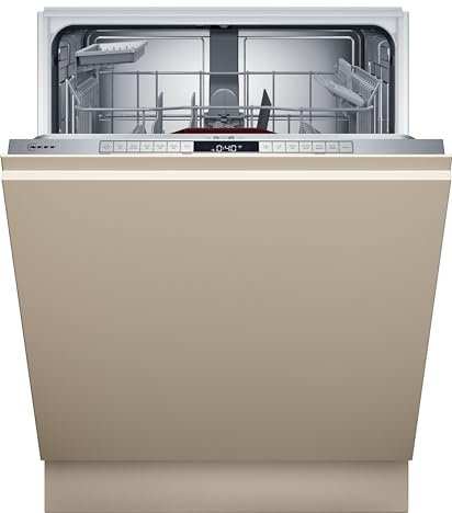 NEFF S155EAX04E, N 50, Smarter Geschirrspüler Vollintegriert, 60 cm, Made in Germany, Besteckkorb, automatische Türöffnung, besonders leise Spülmaschine, höhenverstellbarer Oberkorb, Aqua Stop