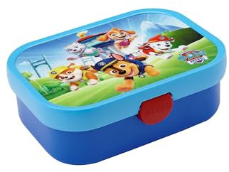 Mepal - Brotdose Kinder Campus - Bento Box Kinder - Brotdose Kinder mit Fächern & Gabel - Meal Prep Box mit Clip-Verschluss - BPA-frei & Spülmaschinenfest - 750 ml - Paw Patrol Pups