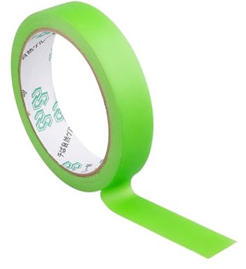 Vanyibro 3 Rolls Low Tack Masking Tape,Professional Grade Tape for Painting and Decorating,20mm x 20m,Green
