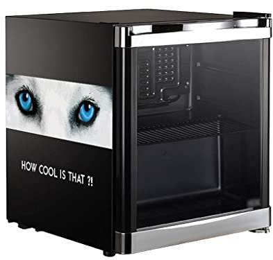 Réfrigérateur à vin 50 bouteilles - Cave à vin autonome Volume réfrigéré 42 L, contrôle mécanique de la température, porte en verre à 3 couches, 5 niveaux 0-10 ℃, 0,51 kWh/24 h Mini réfrigérateur (mar