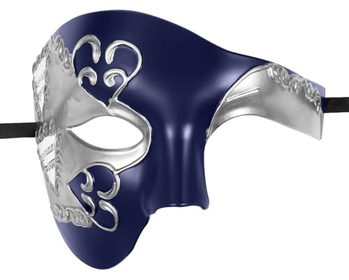 OIDEA Máscaras Mascarada Venecia Hombre: Máscaras de Media Cara Vintage para Caballero de Fiesta de Halloween Carnaval Juego de Rol - Para Disfraces Cosplay