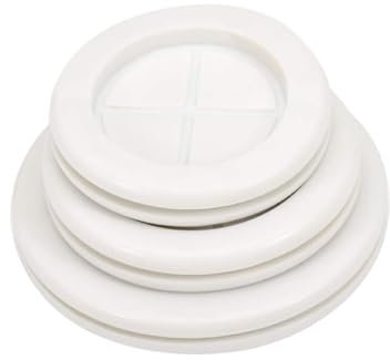 Flyshop Occhiello in gomma bianca da 28 mm, diametro interno 22 mm, occhielli per fori per trapano, protezione per cavi, rotondi, a doppia faccia, confezione da 4