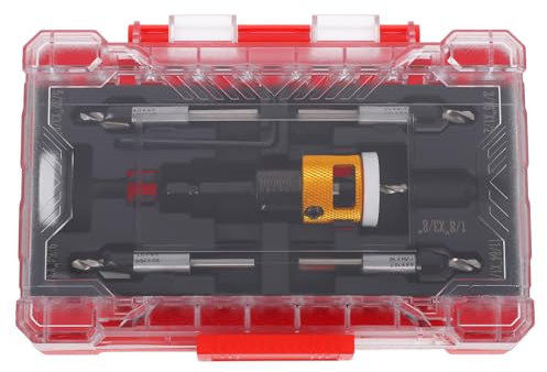 KICHOUSE Brocas Avellanadas Para Metal y Madera Kit De Carpintería Profundidad Controlada Herramientas De Precisión