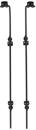 36-Zoll-Torriegelstange mit Rohrbolzen, robuster Torbeschlag, Tor-Bodenriegel für Holzzäune, Türstopper aus legiertem Stahl, Tor-Fallstift zum Halten des Tors am Boden