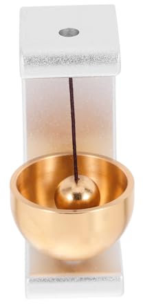 SHINEOFI Sonnette Magnétique en Métal Laiton, Alerte De Porte, Carillon Décoratif pour Boutique Et Maison, Installation Aimantée, Petite Sonnette D’entrée, Usage Commercial Et Habitation,