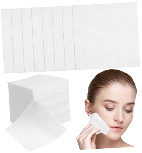WRITWAA 400 pièces Disques Démaquillants Tissu Non Tissé Lingettes Nettoyantes Visage Supplémentaires pour Peaux Délicates Faciles à Emporter