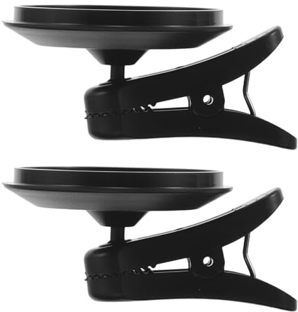 VERDANVERSE 2Er Pack Weihnachtskerzenhalter Clips Für Partys Kerzenhalter Clips Im Großpack Kerzenhalter Für Baum Tisch Und Tischdekoration Spitzkerzenhalter Schwarz