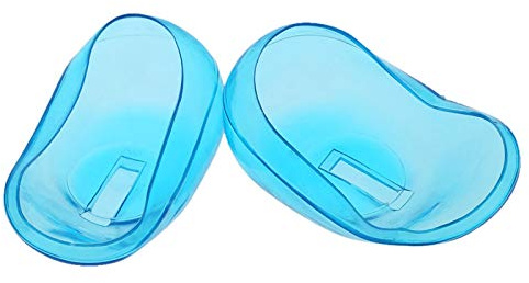 BRRNOO Copri Orecchie per Doccia, Copri Orecchie per Tintura in Silicone Tintura Tinta Cuffie per Doccia per Blu