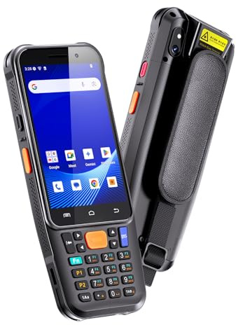 Eyoyo 1D 2D Wireless Android Barcode Scanner Handheld Mobile Computer PDA | Upgraded Android 15, WiFi Bluetooth Cellular Connection, 4 Touch Screen & Keypad, GPS QR Warehouse Inventory Scanner