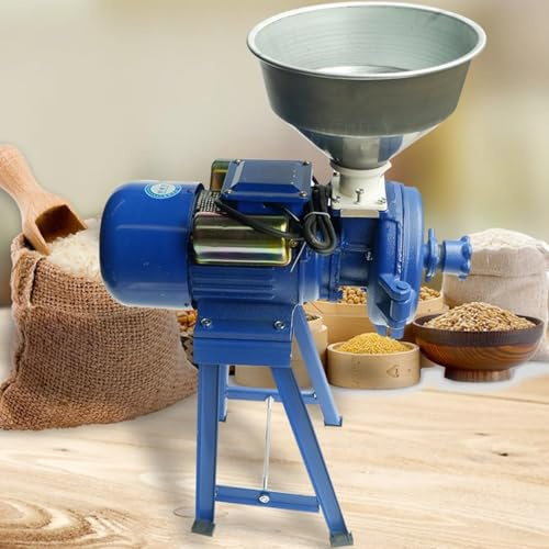 Electric Mill Wet Dry Cereals Grinder 220V 3000W Rice Corn Grain Coffee Wheat Feed Flour Grinding Miller Milling Machine with Funnel