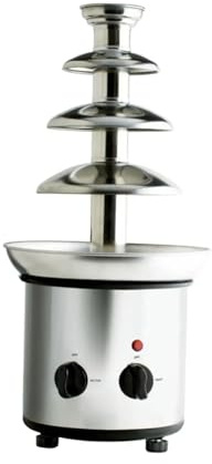 Fuente de chocolate acero inoxidable 4 capas, fundidor con máquina fondue calefactora, cascada DIY for fiestas Aplicable a Muchos Sectores