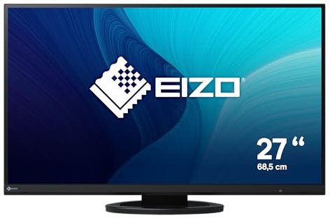 EIZO FlexScan EV2760 - Monitor Profesional - 27 IPS, 2560×1440, 1000:1, DisplayPort x2, HDMI, DVI-D, 5 ms (Gris-Gris), 350 CD/m2, 109 ppi