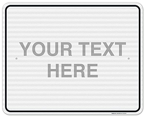 Custom Sign, Personalized Metal Signs, Customize for Office, Business, Home, Workplace, Airbnb, Delivery Signs, 24x30 Inches, 3M EGP Reflective .080 Aluminum, Fade Resistant, Made in USA by Sigo Signs