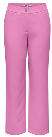 ONLY Onllana-Berry Mid Straight Pant TLR Noos Pantalones, Rosa Fucsia, 38 para Mujer