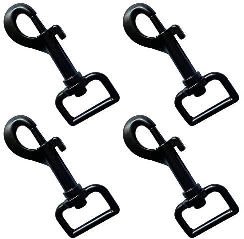 4 Pcs Dog Lead Clip Clasp Heavy Duty Swivel Eye Bolt Snap Hooks Collar Swivel Snap Hooks for Dog Leash Collar Webbing Pet Keychain Outdoor Camping Picnic