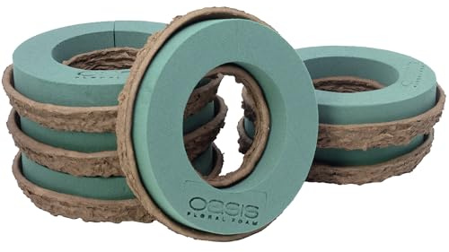 OASIS Steckschaum BIOLIT Ring Ø17cm Steckmasse Steckschwamm - 6 Stück