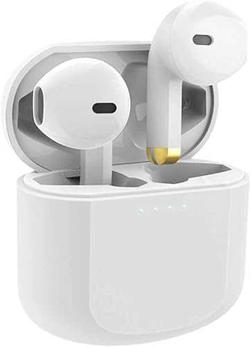 ASVIL Auriculares Bluetooth inalámbricos Bluetooth In-Ear para todos los teléfonos inteligentes Auriculares deportivos con micrófono (Color: Rosa)
