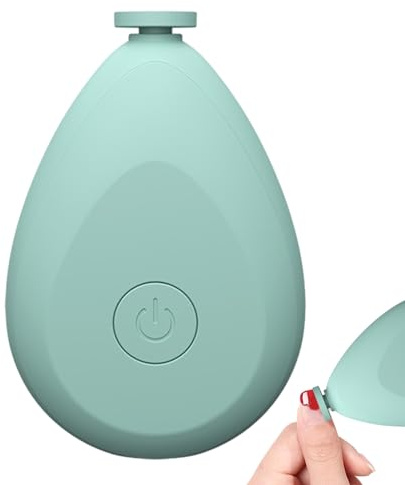Tagliaunghie elettrico bambino, tagliaunghie per neonati con 4 teste di rettifica, lima per unghie per neonati per dita e unghie, tagliaunghie per bambini piccoli, funziona a batterie Flavas