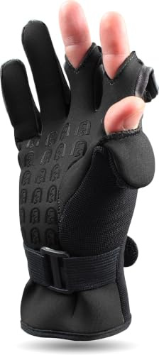 normani Neopren Anglerhandschuhe Titanium Neopren 2,5 mm und abnehmbaren Fingerkuppen