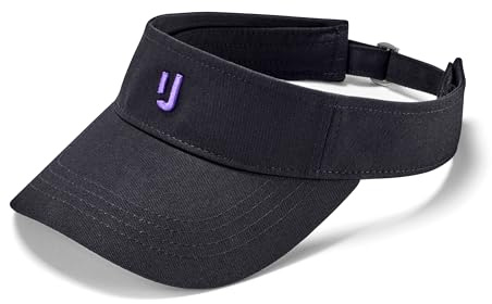 Johnny Urban Visiera Uomo e Donna Nero - Terry - Visor Parasole Sportivo - Cappello Running, Tennis, Ciclismo con Protezione UV - Accessori Estivo - Regolabile