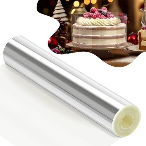 Tortenrandfolie Transparent, Tortenring 30cm Hoch, Wiederverwendbar Tortenfolie, Acetate Foil für Kuchen, Torte, Schokolade, Mousse, Desserts（30cm x 10m）