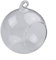Elegante vaso a sfera in vetro con bocca aperta per composizioni floreali uniche (10 cm)