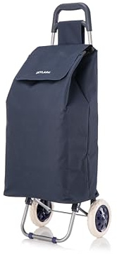 Skylark 54Ltr Lightweight Shopping Trolley, Hard Wearing & Foldaway Push/Pull Cart for Easy Storage, Flat-Pack