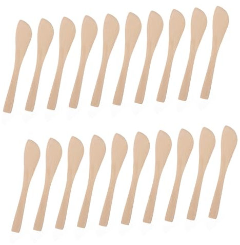 SHOWERORO 60 Stk Knödelfülllöffel Gewürzstreuer Fondantverteiler Japanische Butter Glasurspatel Für Kuchen Buttermesserverteiler Werkzeug Zum Glätten Von Kuchenglasur Bratspatel Mini Bambus