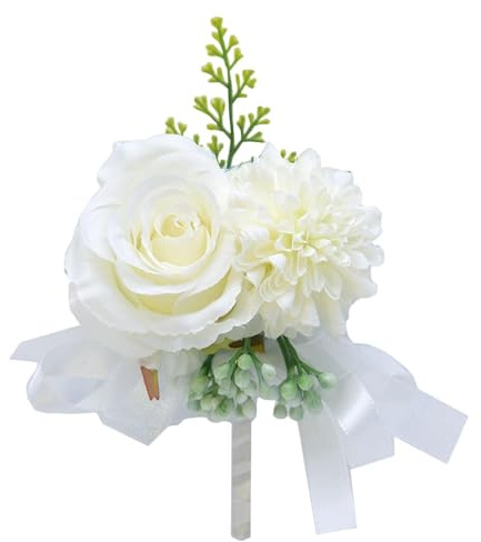 Ansteckblume für Hochzeit, Boutonniere, künstliche Rosen, Blumenstrauß, Dekoration, Hochzeit, , Abschlussball, Mann, Anzug, Dekoration für Hochzeit, Abschlussball, , Vintage, rustikal,