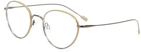 VFDHN Vintage Memory Brillengestell aus reinem Titan für Herren, runde Brillen für Damen, Retro, 3, Einheitsgröße