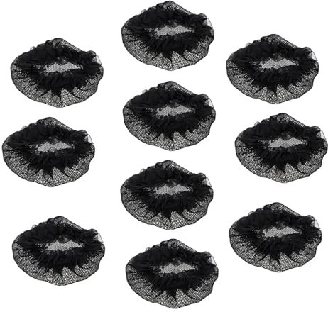 TOVINANNA 10 Stück Unsichtbares Haarnetz Aus Netz- Und Stoffmaterial Für Damen Elastische Haarknoten-haltenetze Leicht Und Strapazierfähig Für Sport Arbeit Und Bühnenauftritte