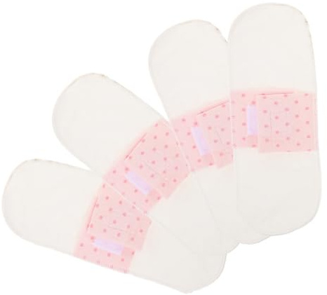 Beavorty 4stücke Stoff-menstruationsbinden Für Frauen Wiederverwendbare Und Waschbare Slipeinlagen Aus Baumwolle Atmungsaktiv Und Schweißableitend Für Wochenbett Und Menstruation