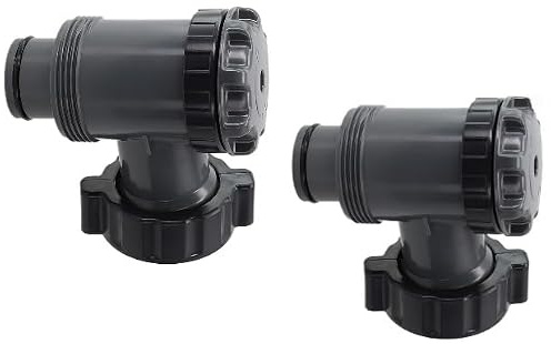 Daaxing Plunger Valve Swimming Pool Filter Pump Replacement,1.5 Inlet/Outlet,Compatible With for Pool Pumps With A 38 Hose, for Above Ground Swimming Pool (2 Pack)