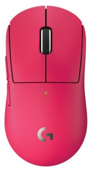 Logitech G PRO X Superlight 2c kabellose Gaming-Maus, 60 g Pro-Grade-Maus mit 5 programmierbaren Tasten, 44K-DPI-Sensor, 8.000 Hz Signalrate, USB-C-Ladefunktion für PC/Mac - Rosa