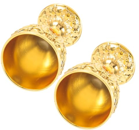 ERINGOGO Coppa Di Liquore in Stile Europeo 30ml in Vetro Retrò Resistente Set Da 2 Pezzi Bicchieri Da Whisky Delicati Per Uso Domestico e Momenti Di Relax