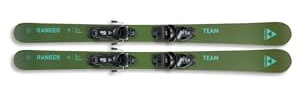 Fischer Kinder Skier Ranger Team JRS 121 cm - Für schnelle Flips und Drehungen, Identische Fahreigenschaften Regular und Fakie, Oliv