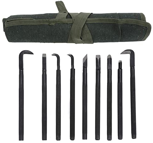 -teiliges Bonsai-Werkzeug Set mit -Rutsch-Griff aus Manganstahl für professionelle Bonsai-Arbeiten – Schnitzwerkzeuge Schneidemesser Flachmesser für Baum- und Reliktbearbeitung