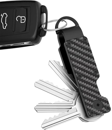 BUKYCAT Key Organizer, Schlüssel Organizer, Metallische Schlüsselbox, Schlüsselanhänger, Kompakter Schlüsselhalter aus Metall, Zur Aufbewahrung, für Herren und Damen