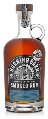 Burning Barn Rum - Smoked Rum - 70cl - 40% ABV - Notes Of Apple, Treacle, Molasses - Free From Artificial Flavouring - Enhance Your Drinks Cabinet - The Perfect Present